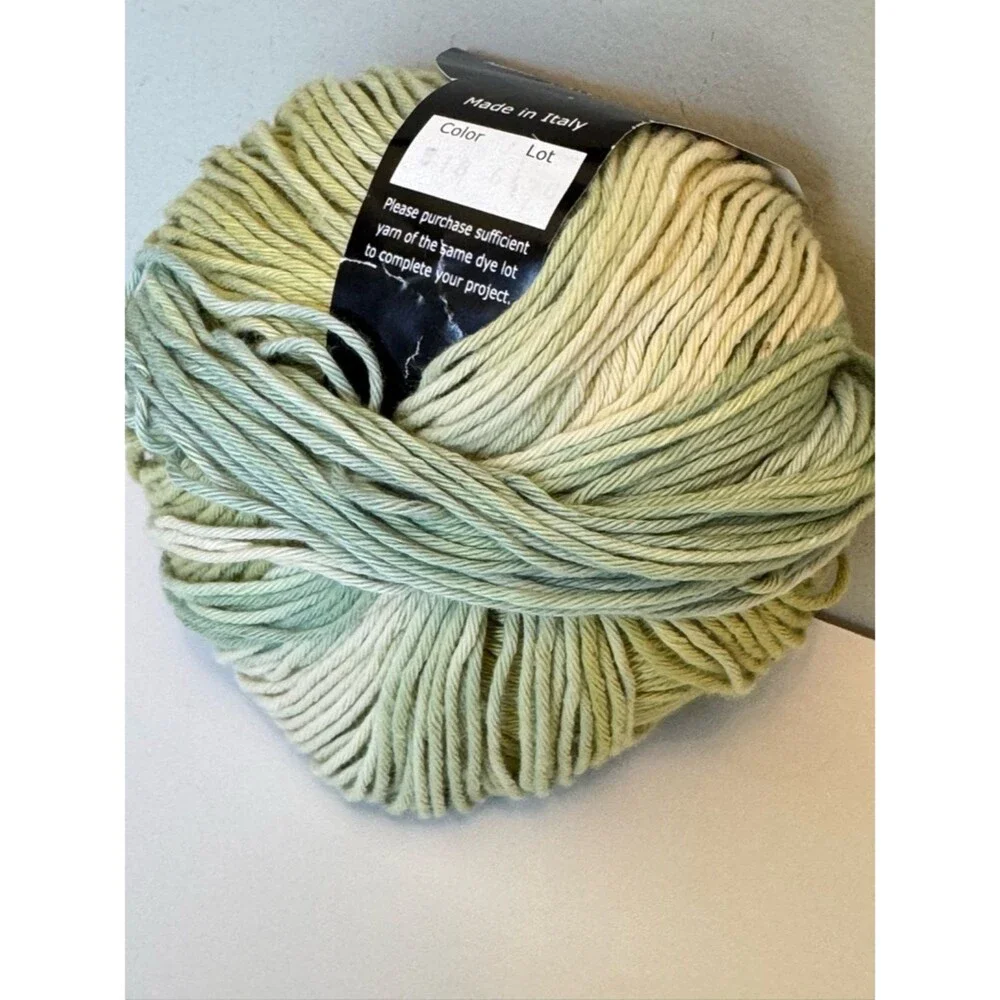 Ty-Dy 100% Cotton Yarn in Sage & Pale Green